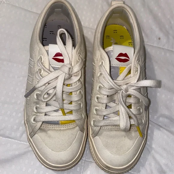 adidas Shoes Adidas White Sneakers With Chunky Sole And Metal